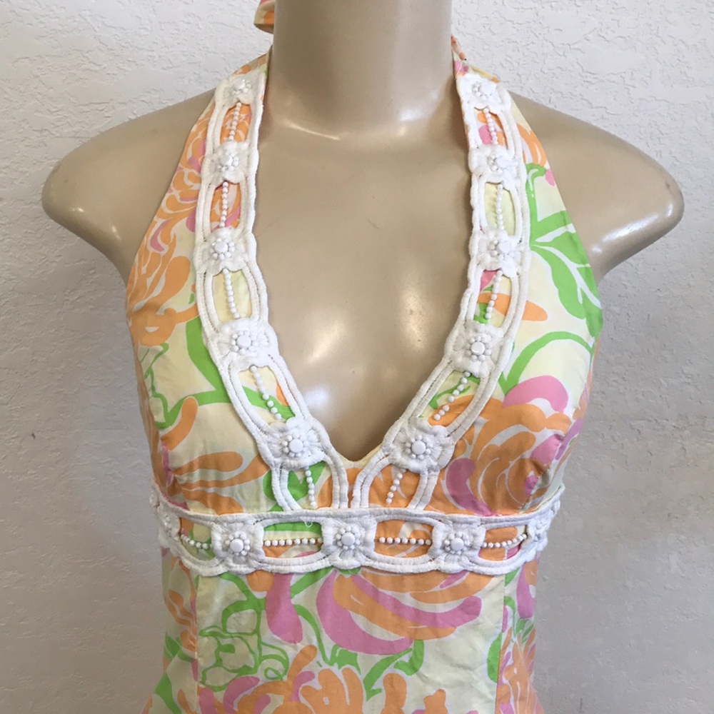 Lilly Pulitzer halter dress - Picture 3 of 8